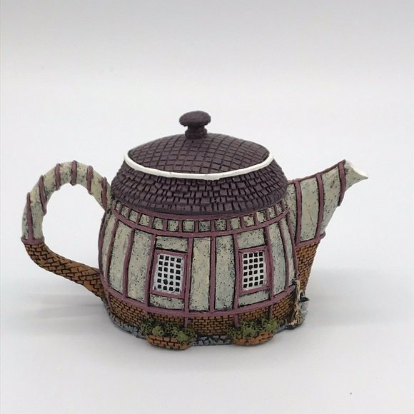 Hometown Teapot Cottages Collection Mini Figurine Hardware Store 3" Tall - Picture 2 of 7